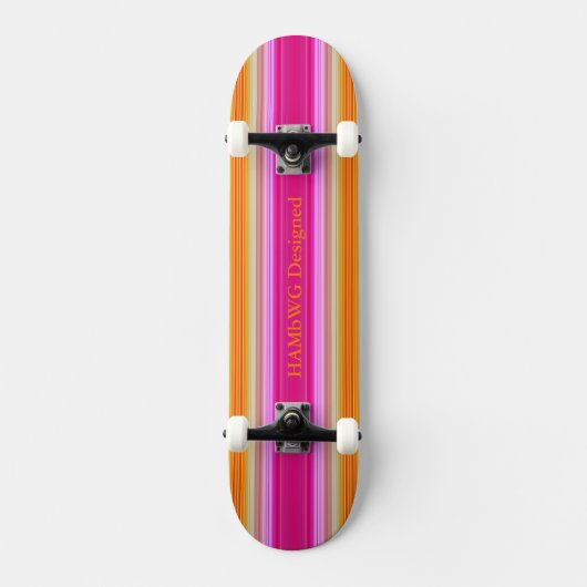 HAMbyWG - Skateboard - Rosa Sonnenuntergang (Vorderseite)