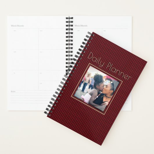 HAMbyWG - Small Daily Planner - Red Pattern Planer (Anzeige)