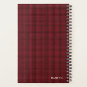 HAMbyWG - Small Daily Planner - Red Pattern Planer (Rückseite)