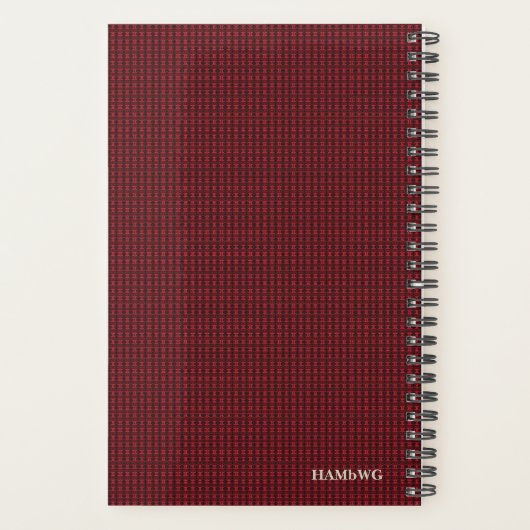 HAMbyWG - Small Daily Planner - Red Pattern Planer (Rückseite)
