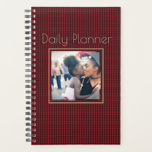 HAMbyWG - Small Daily Planner - Red Pattern Planer
