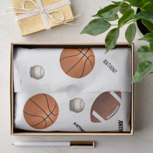 HAMbyWG Sports Themed Seidenpapier (Geschenk)