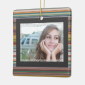 HAMbyWG Square Ornament - Linien der Farbe (Links)