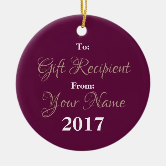 HAMbyWG Square Ornament - Rose mit bemalten Himbee (Vorne)