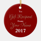 HAMbyWG Square Ornament - Rote Rose (Vorne)