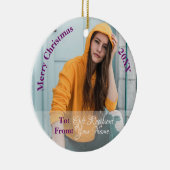 HAMbyWG Square Ornament - Violette Rose (Rechts)