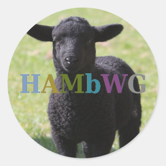 HAMbyWG - Stickers - Black Sheep (Vorderseite)