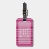 HAMbyWG Striped Print Luggage oder Gepäckanhänger (Vorderseite vertikal)
