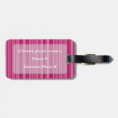 HAMbyWG Striped Print Luggage oder Gepäckanhänger (Rückseite horizontal)