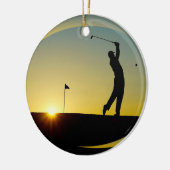 HAMbyWG - Sunset - Golfer Keramikornament (Links)