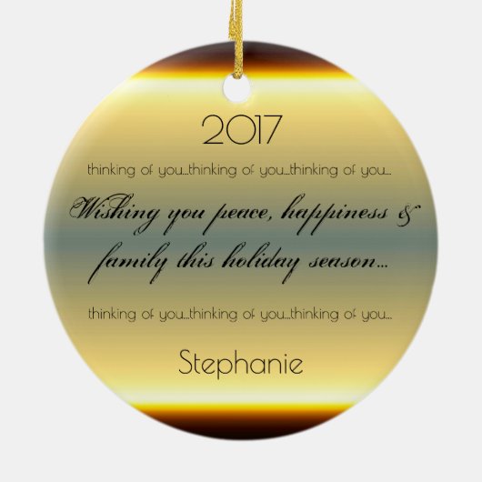 HAMbyWG - Sunset - Golfer Keramikornament (Hinten)