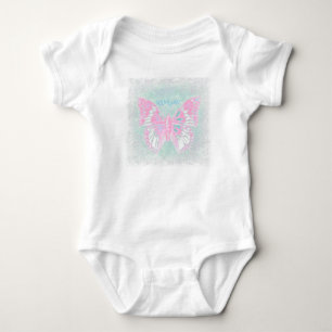 HAMbyWG - T - Shirt - Rosa Schmetterling