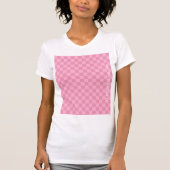 HAMbyWG - T - Shirt von Frauen - Rosa Schachbrett (Vorderseite)
