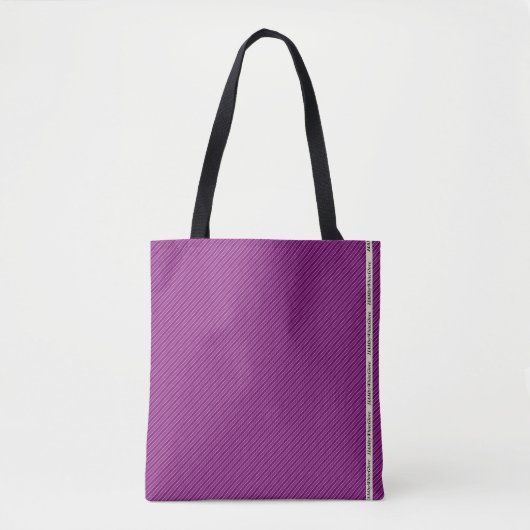 HAMbyWG - Tasche - Tiny diagonal zwei Töne Streife (Vorderseite)