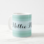 HAMbyWG - Tasse des Kaffees - Aqua Gradient w Name (Vorderseite Links)