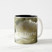 HAMbyWG - Tasse des Kaffees - Weiße Rosen (VorderseiteRechts)