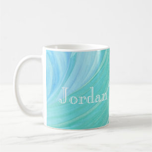 HAMbyWG - Tasse für Kaffee - Aqua Mint Swirl