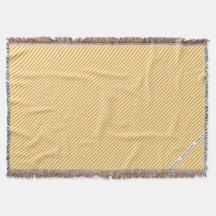 HAMbyWG - Throw Blanket - Gelb & Weiß Diagonal Decke