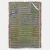 HAMbyWG - Throw Blanket - Green Bough Pattern Decke (Vorderseite Vertikal)