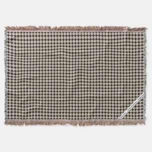 HAMbyWG - Throw Blanket Moderne Beige & Black Dots Decke