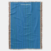 HAMbyWG - Throw Blanket - Ocean Blue & Green Decke (Vorderseite Vertikal)