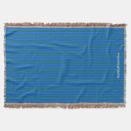HAMbyWG - Throw Blanket - Ocean Blue & Green Decke (Vorderseite)