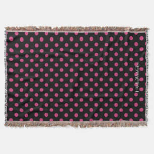 HAMbyWG - Throw Blanket - Periwinkle Polka Dots Decke