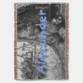 HAMbyWG - Throw Blanket - Teddy Bears mit Ihrem Na Decke (Vorderseite Vertikal)