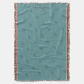 HAMbyWG - Throw Blanket - Türkis Mandala Decke (Vorderseite Vertikal)