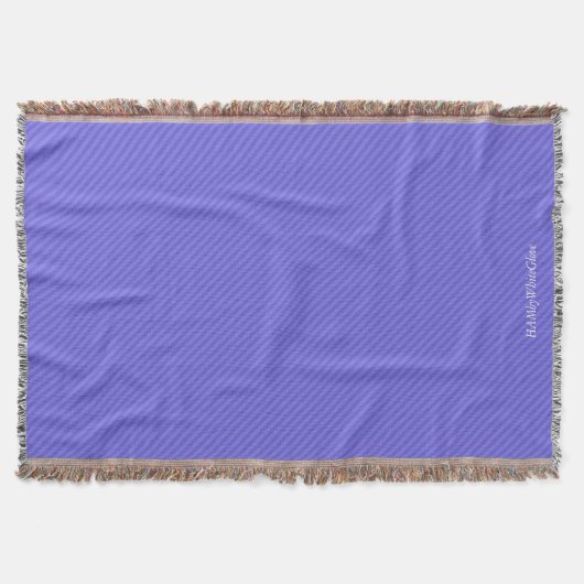 HAMbyWG - Throw Blanket - Zwei/Tone Lila Decke (Vorderseite)