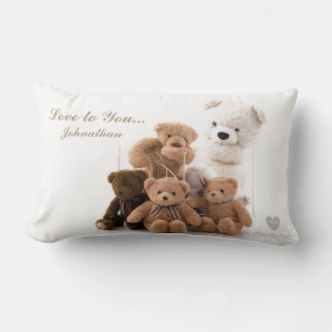 HAMbyWG - Throw Kissen - Beige Teddy Bears