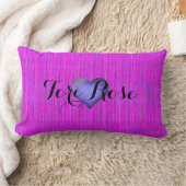 HAMbyWG - Throw Kissen - rosa Violet w Name (Decke)