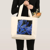 HAMbyWG - Tiny Blue Flowers Jumbo Stoffbeutel (Vorderseite (Produkt))