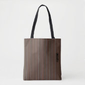 HAMbyWG - Tote Bag - Fine Lines - Browns Tasche (Vorderseite)