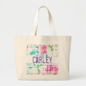 HAMbyWG - Tote Bag - gestörter Name Jumbo Stoffbeutel (Vorne)