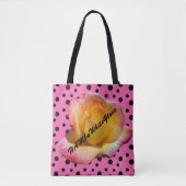 HAMbyWG - Tote Bag - Rockabilly-Rose Tasche (Vorderseite)