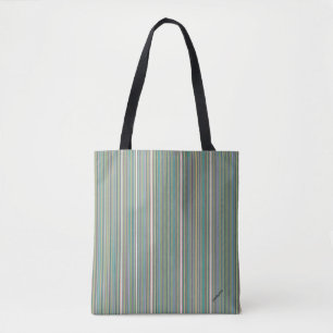 HAMbyWG - Tragetaschen - Blaue Gelbe Feine Linien Tasche