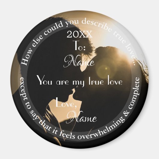 HAMbyWG - True Love Custom Foto Button Magnet (Vorne)