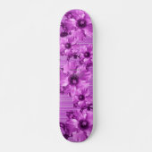 HAMbyWG Violet Hibiskus Skateboard (Vorne)