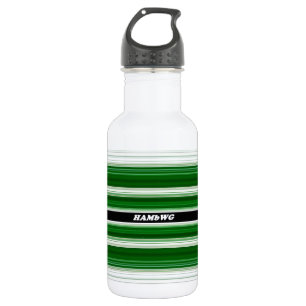 HAMbyWG - Wasserflasche - grün & weiß