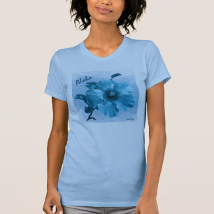 HAMbyWG - Women's Vintag Look Hawaiin Hibiskus T-Shirt