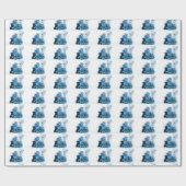 HAMbyWG - Wrapping Paper - Blue Teddy Bears Geschenkpapier (Flach)