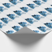HAMbyWG - Wrapping Paper - Blue Teddy Bears Geschenkpapier (Ecke)