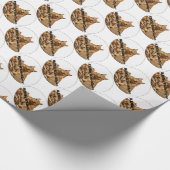 HAMbyWG Wrapping Paper - Eichhörnchen-Logo auf Wei Geschenkpapier (Ecke)