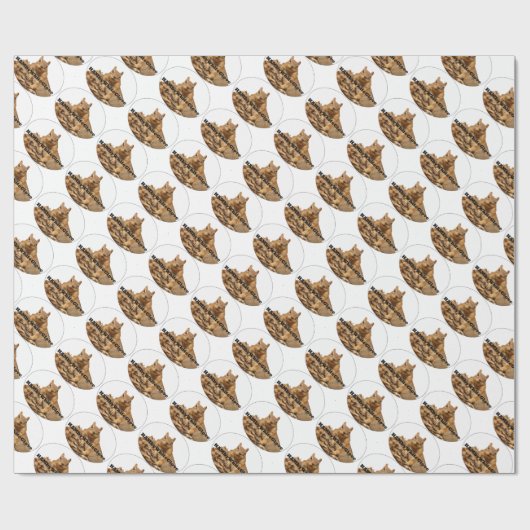 HAMbyWG Wrapping Paper - Eichhörnchen-Logo auf Wei Geschenkpapier (Flach)