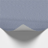 HAMbyWG Wrapping Paper - Navy/White Stripe Muster Geschenkpapier (Ecke)
