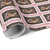 HAMbyWG - Wrapping Paper Sleeping Angel Baby Geschenkpapier (Rolleneckpunkt)