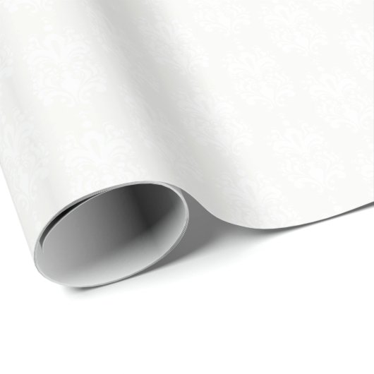 HAMbyWG Wrapping Paper White/Creme Lg Verziert 2 Geschenkpapier (Rolleneckpunkt)