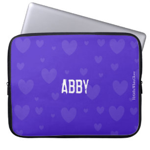 HAMbyWG - Zwei Toned Hearts in beliebiger Farbe Laptopschutzhülle
