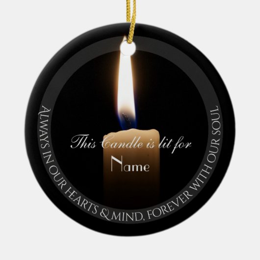 HAMbyWhiteGlove Candle Tribute Ornament (Vorne)